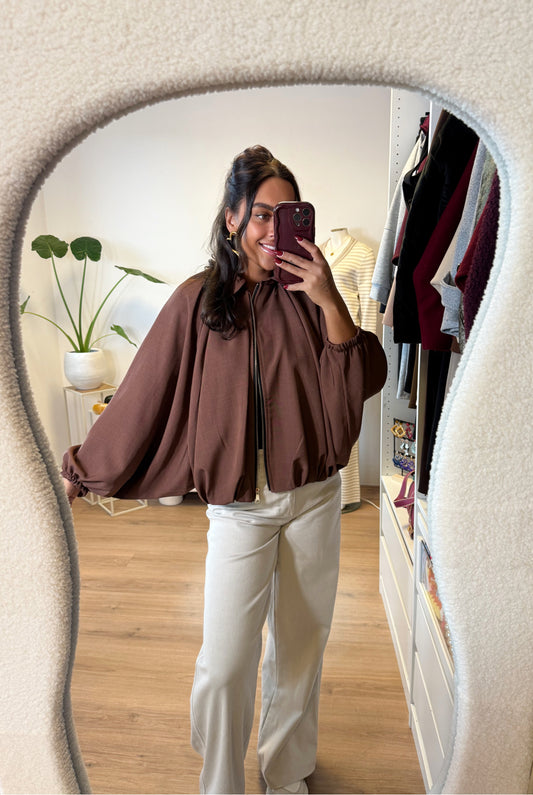 Beau butterfly jacket choco
