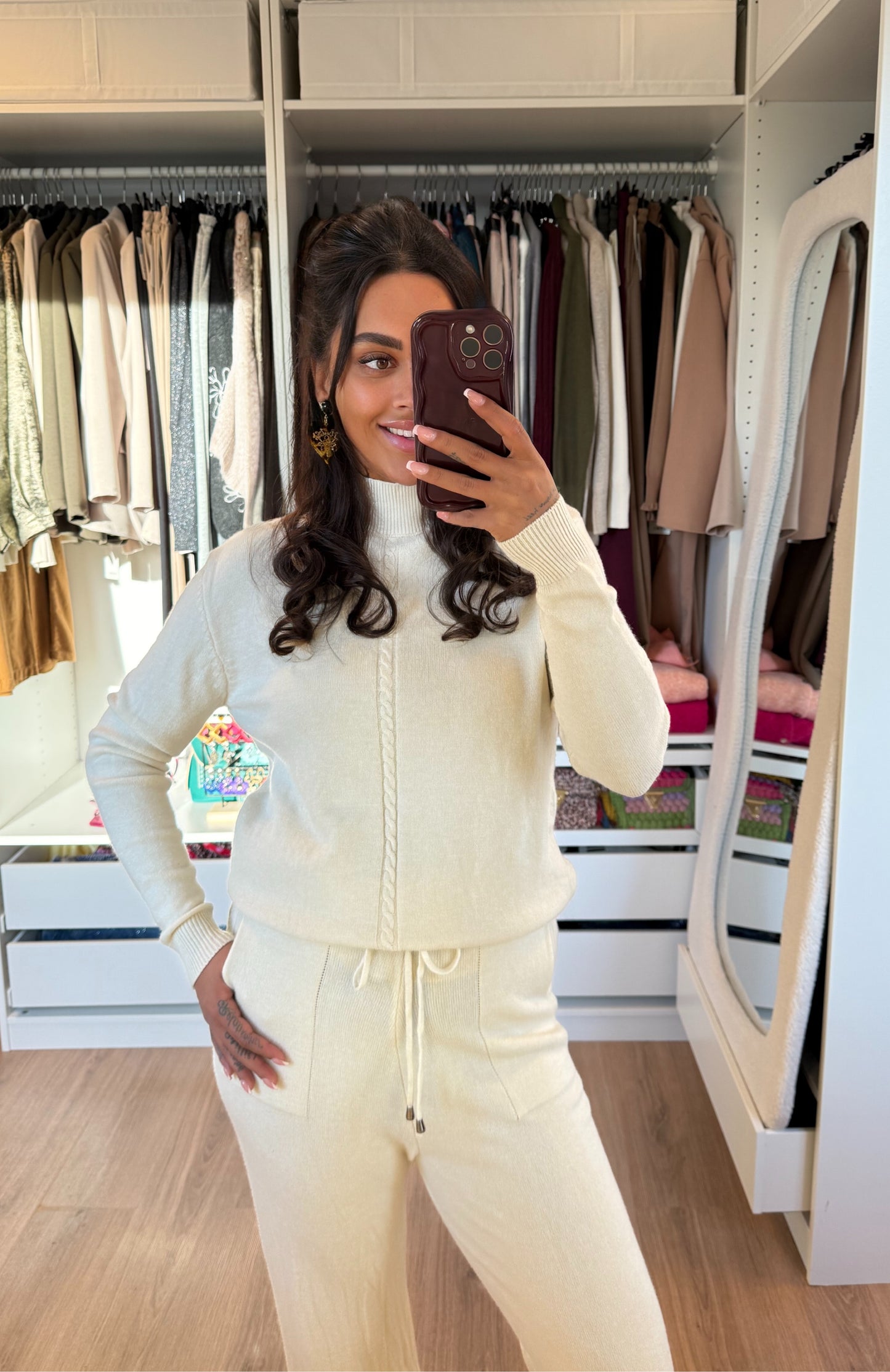 Comfy two piece set crème