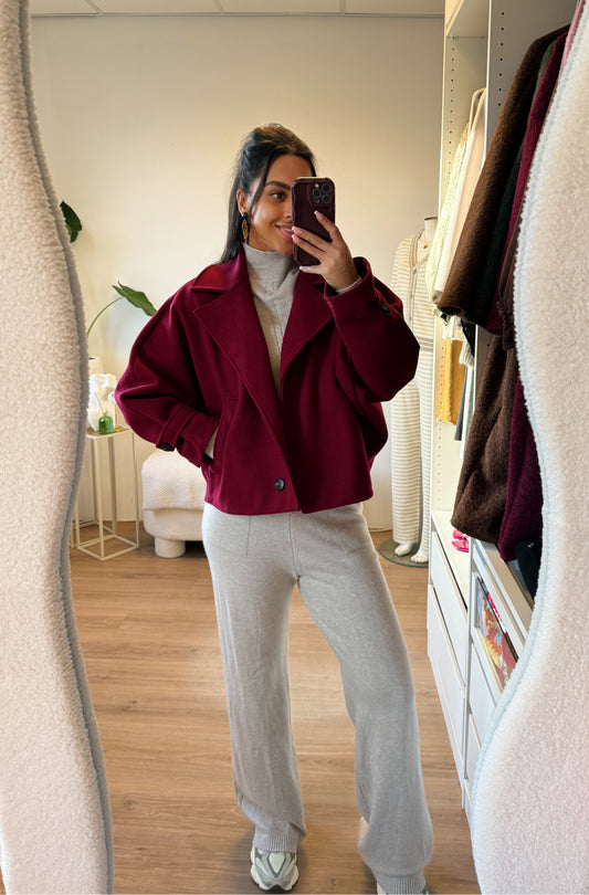 Benthe butterfly trenchcoat bordeaux