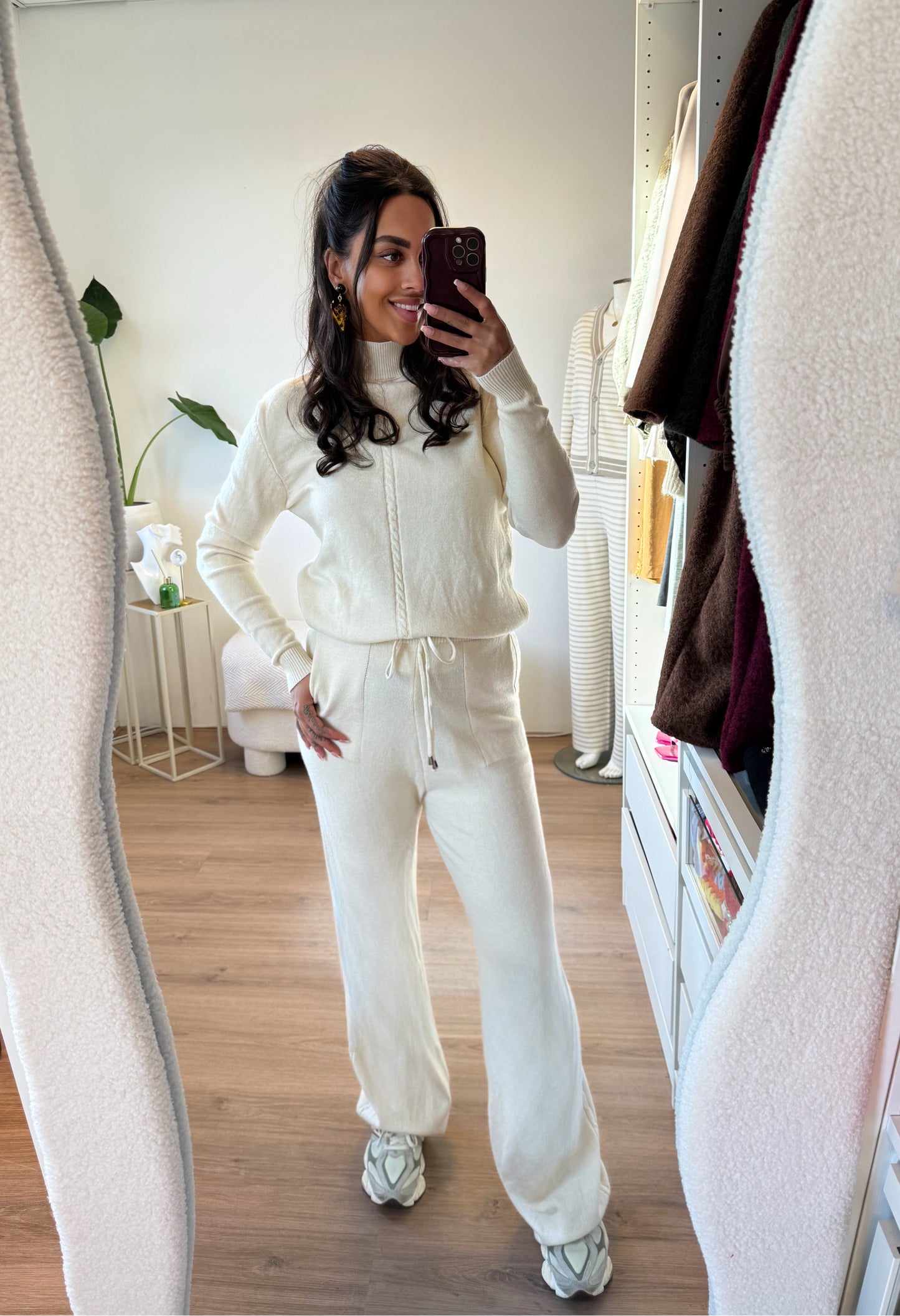 Comfy two piece set crème