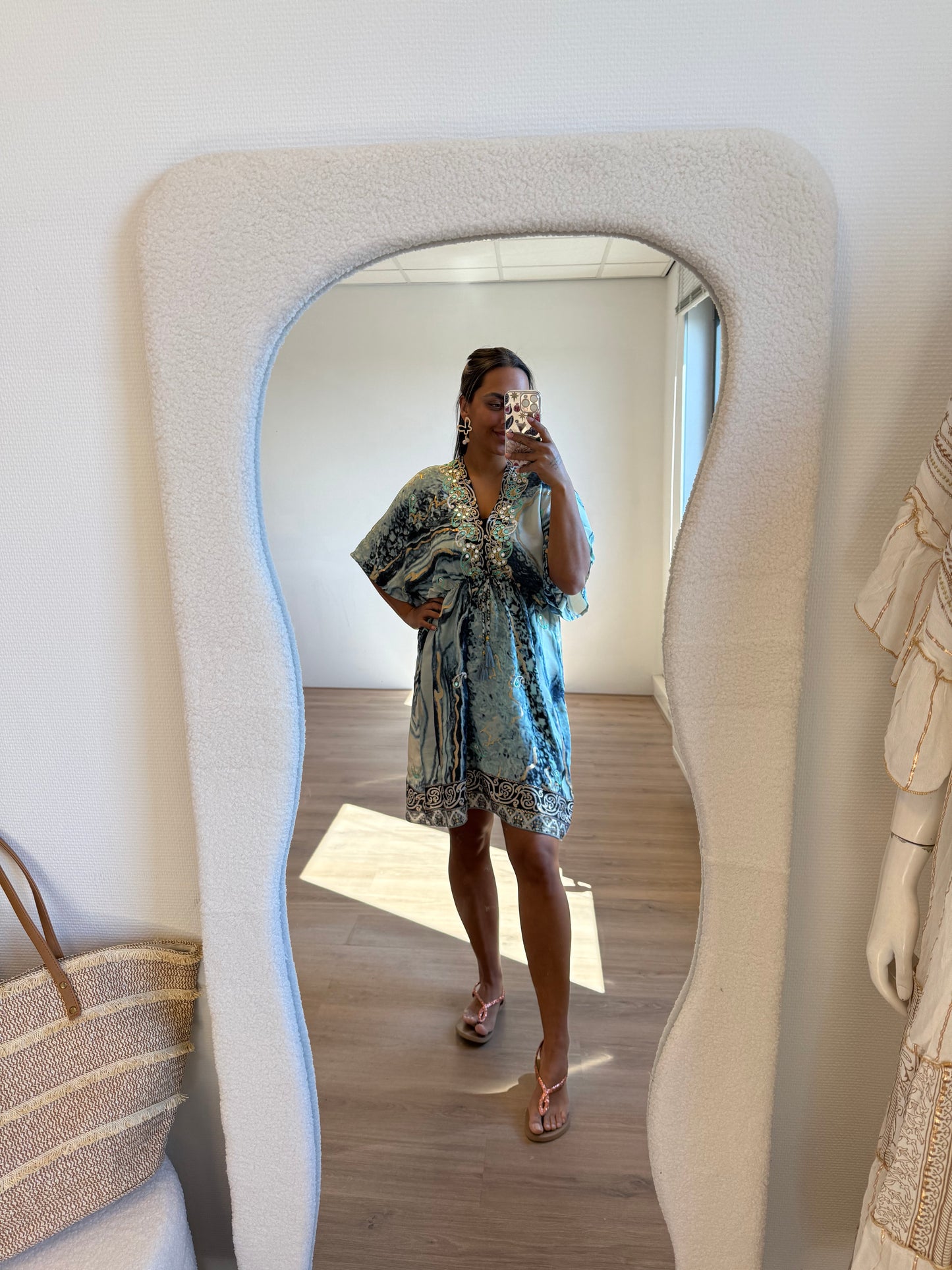 Boho dress blue