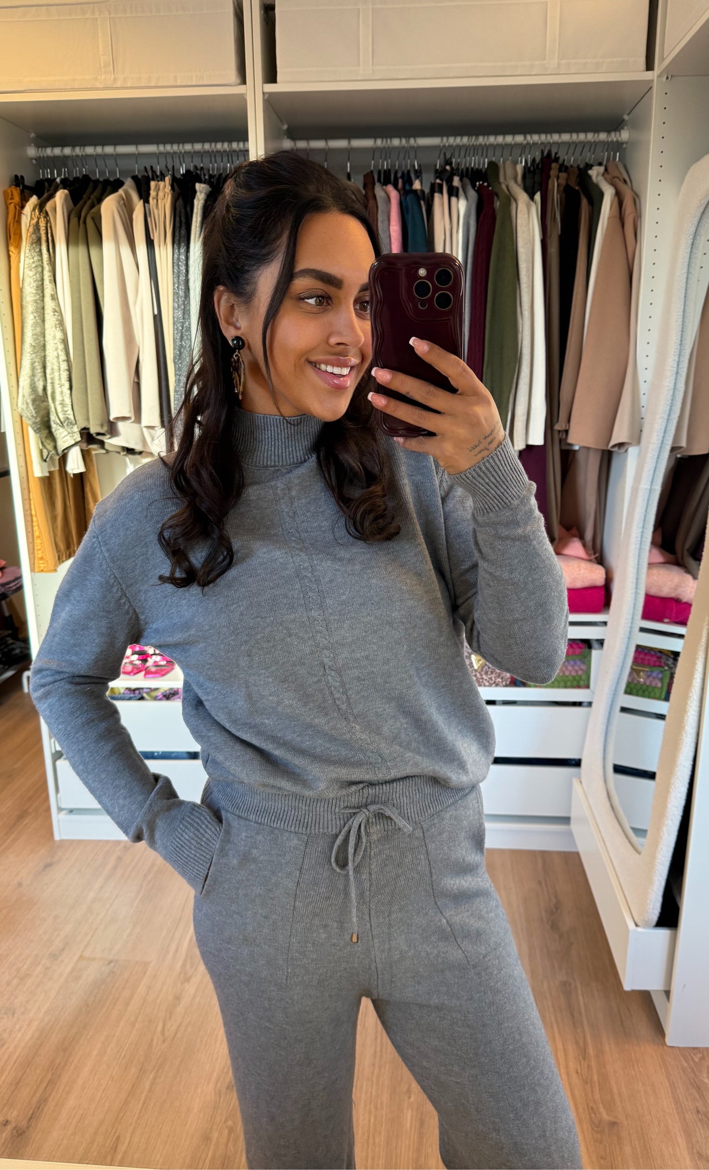 Comfy two piece set grey