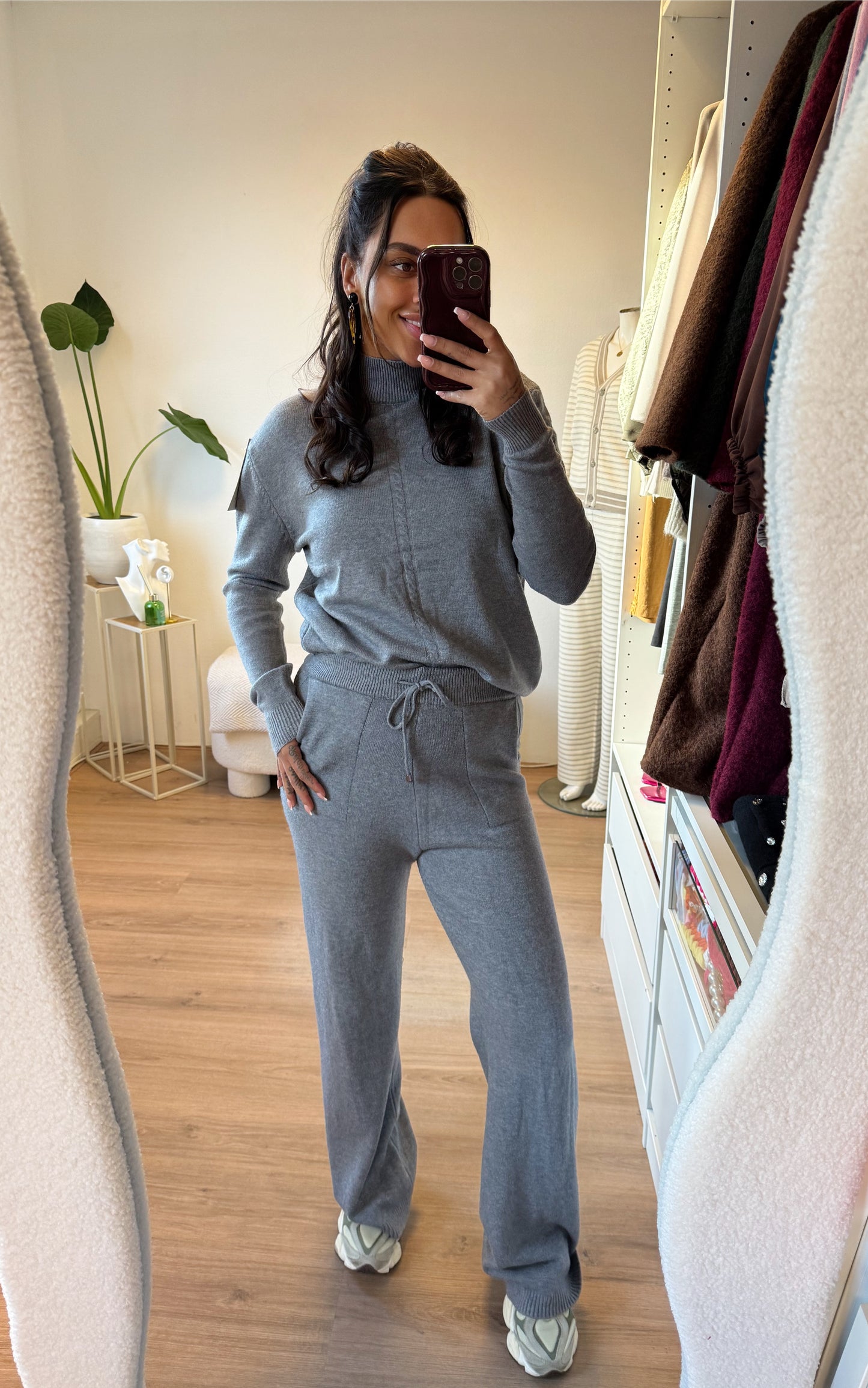 Comfy two piece set grey