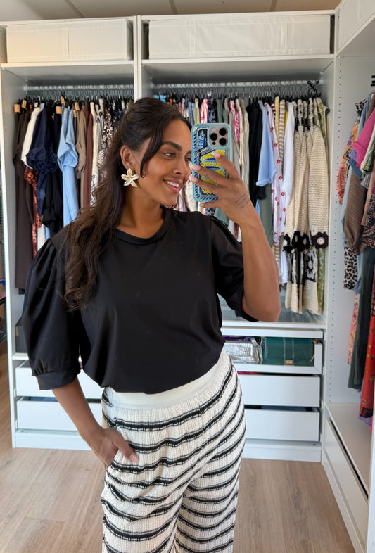 Bella travel top black