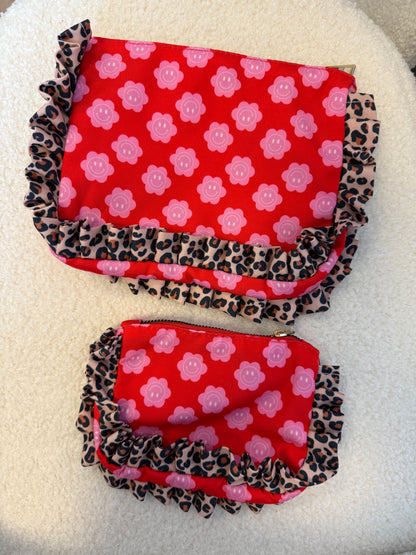 Make-up tas / portemonnee smiley klein of groot