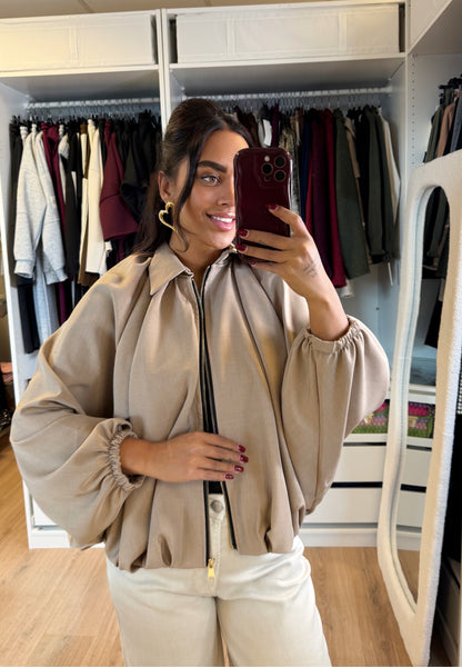 Beau butterfly jacket taupe