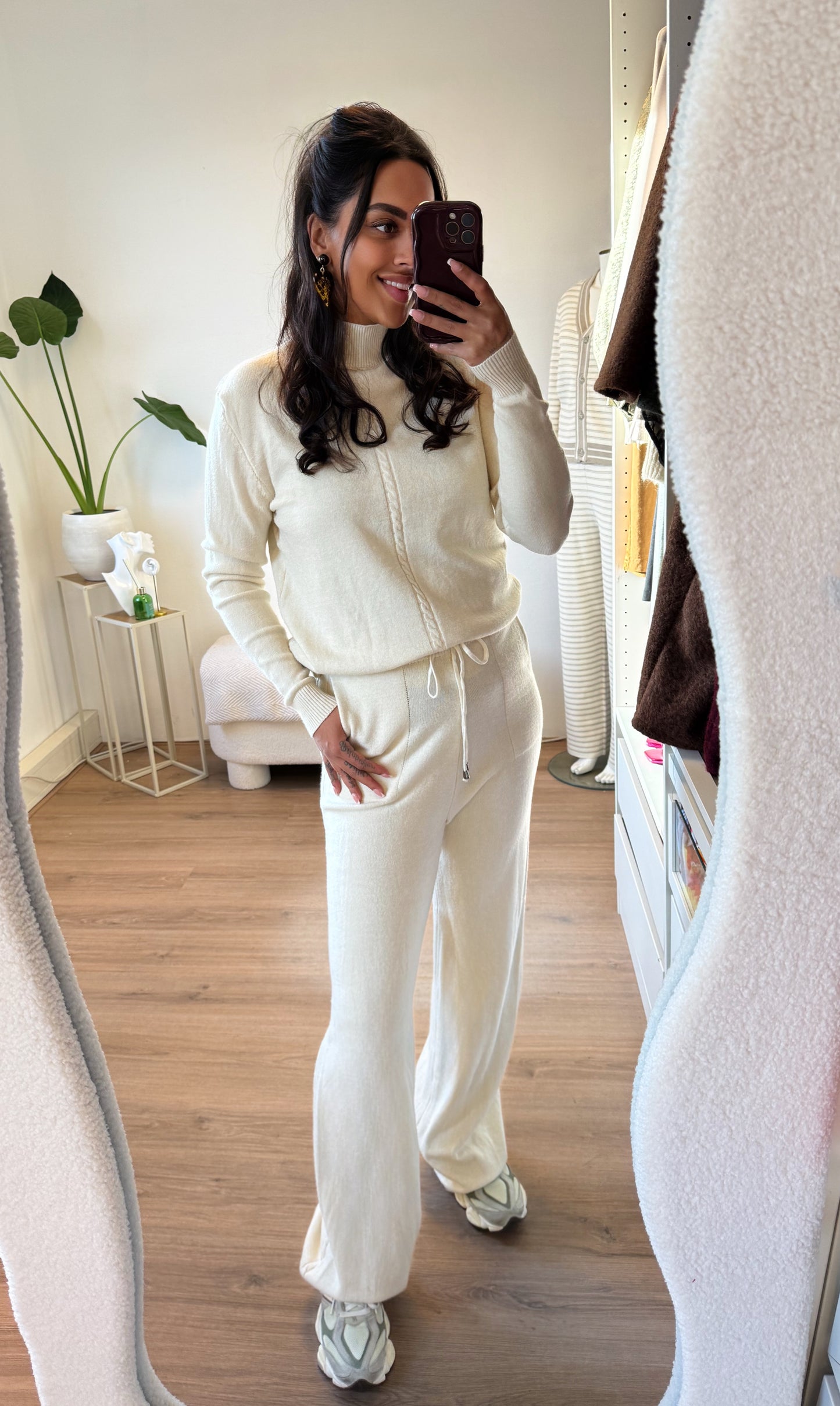 Comfy two piece set crème