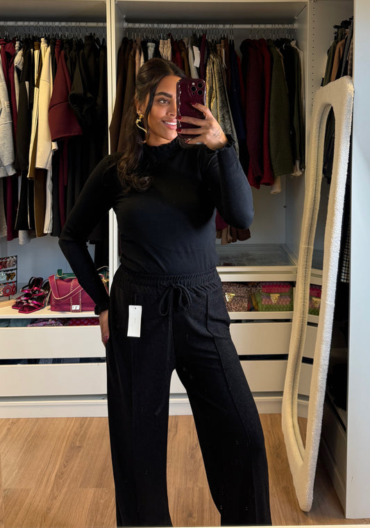 Grazia glitter pants black