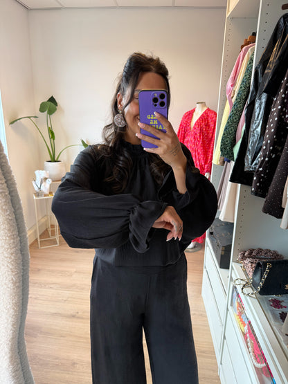 Nina tweedelige set zwart
