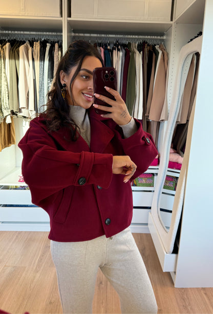 Benthe butterfly trenchcoat bordeaux