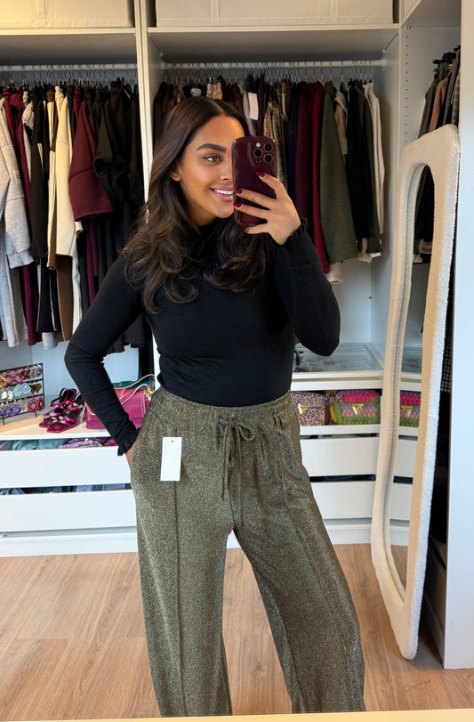 Grazia glitter pants gold
