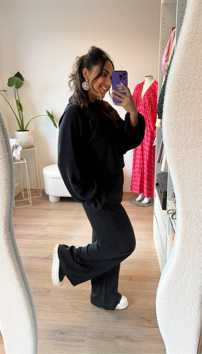 Nina tweedelige set zwart