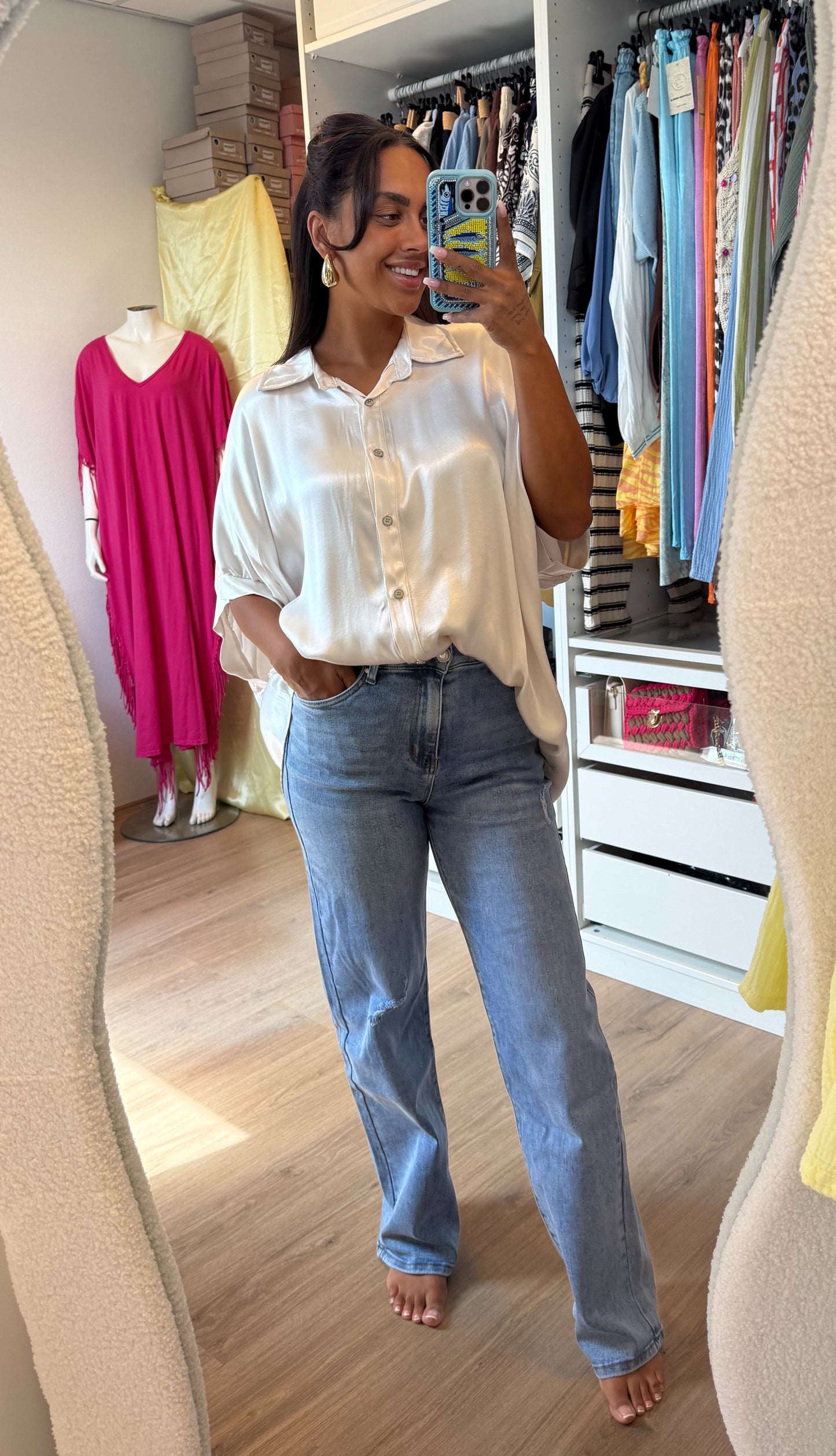 Pearl wide leg jeans