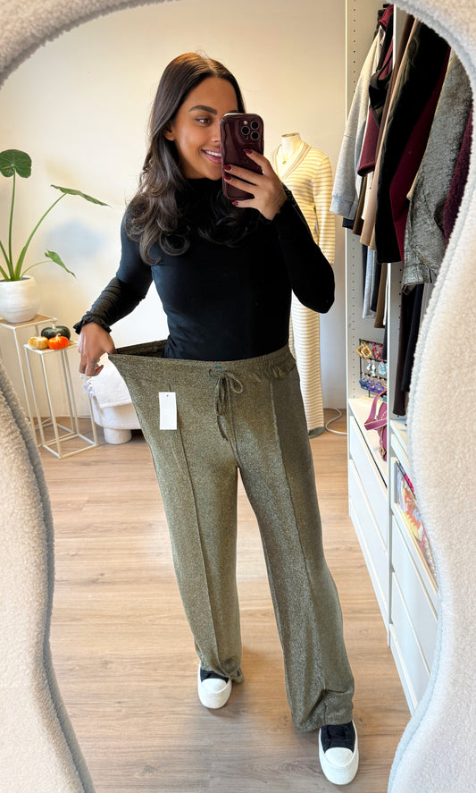 Grazia glitter pants gold