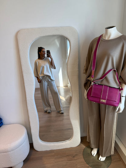 Cleo comfy jogger set beige