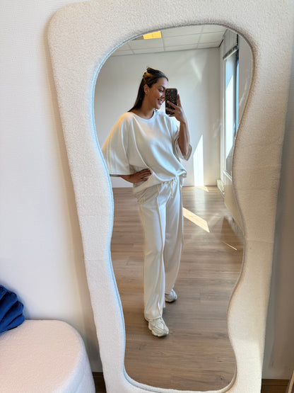 Cleo comfy jogger set beige