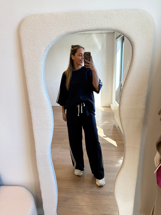 Cleo comfy jogger set navy blue