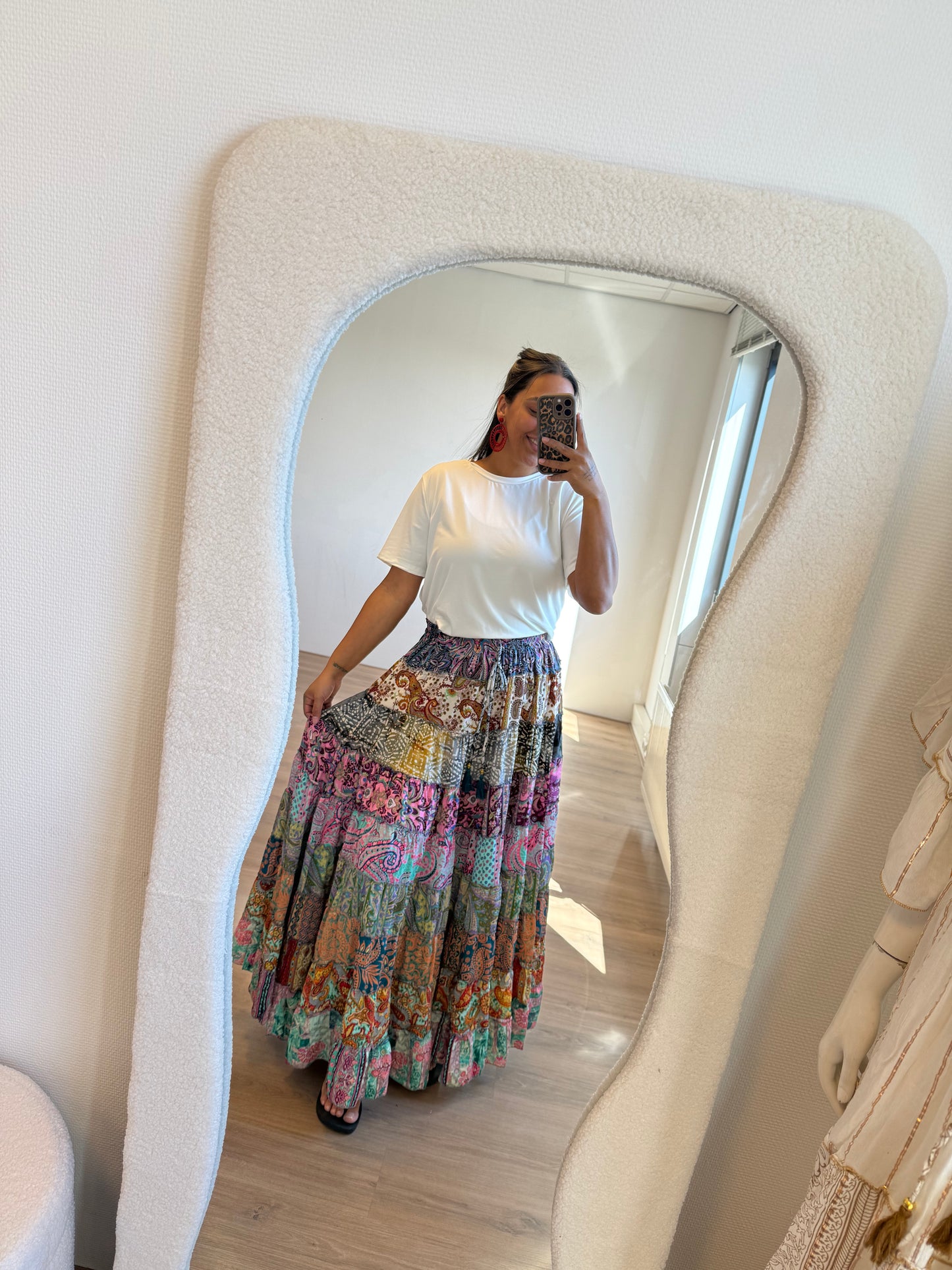 India maxi skirt colorful