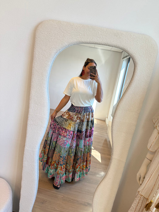 India maxi skirt colorful