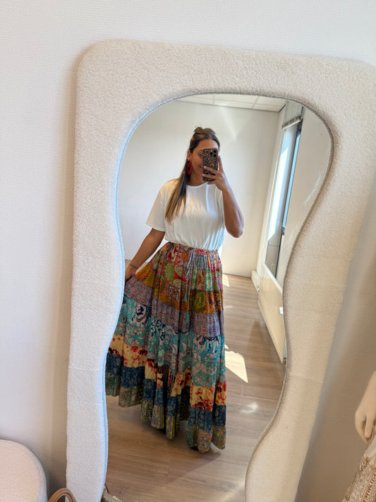 India maxi skirt colorful