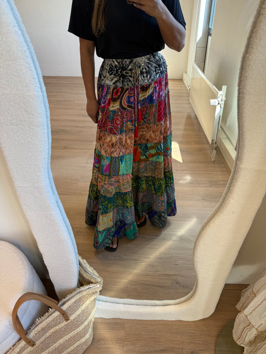 India maxi skirt colorful
