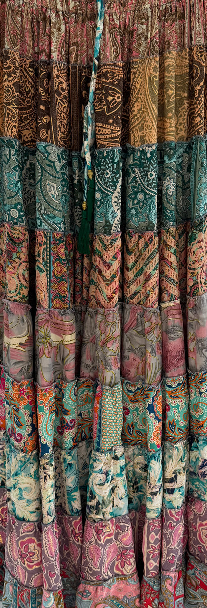 India maxi skirt colorful