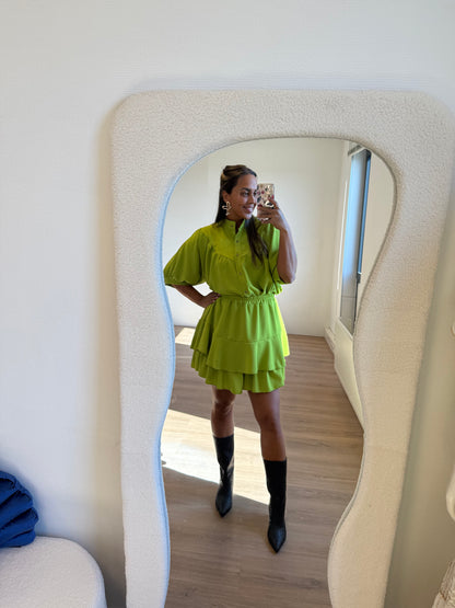 Yara two piece set lime green