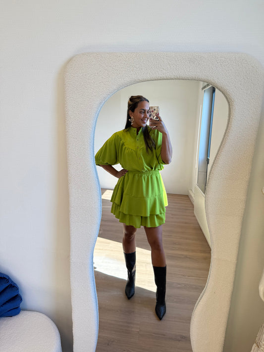 Yara two piece set lime green