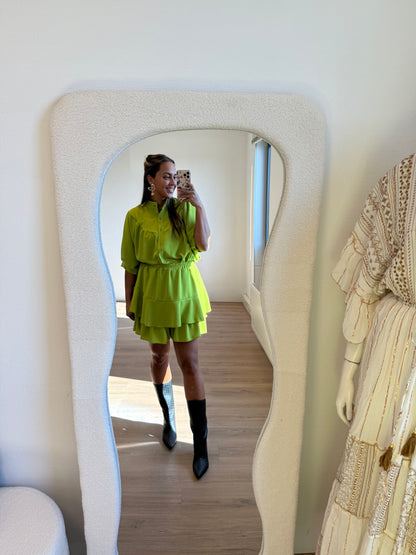 Yara two piece set lime green