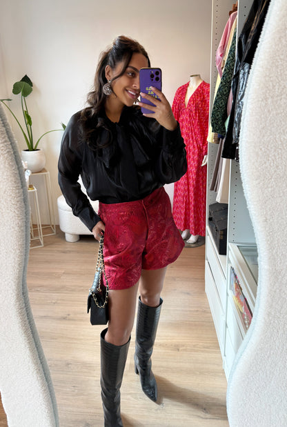Jacquard short rood