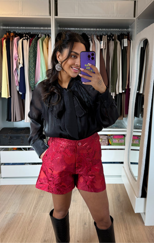 Jacquard short rood