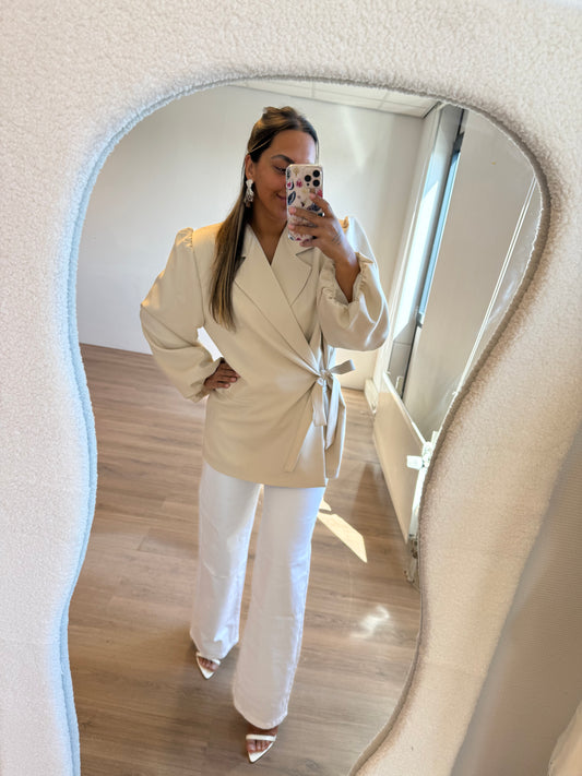 Bodie balloon blazer beige