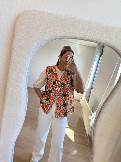 Indira flower gilet