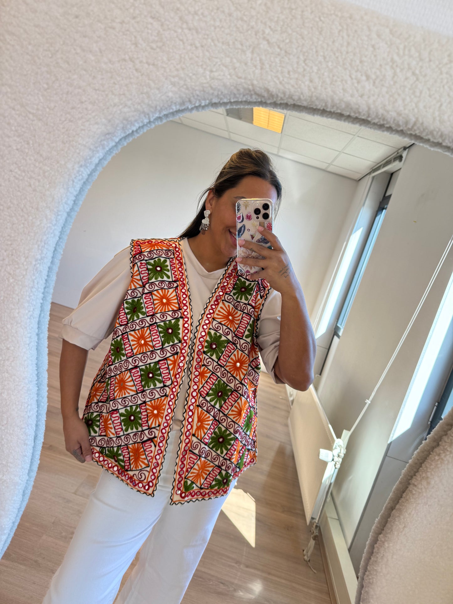 Indira flower gilet