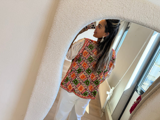 Indira flower gilet