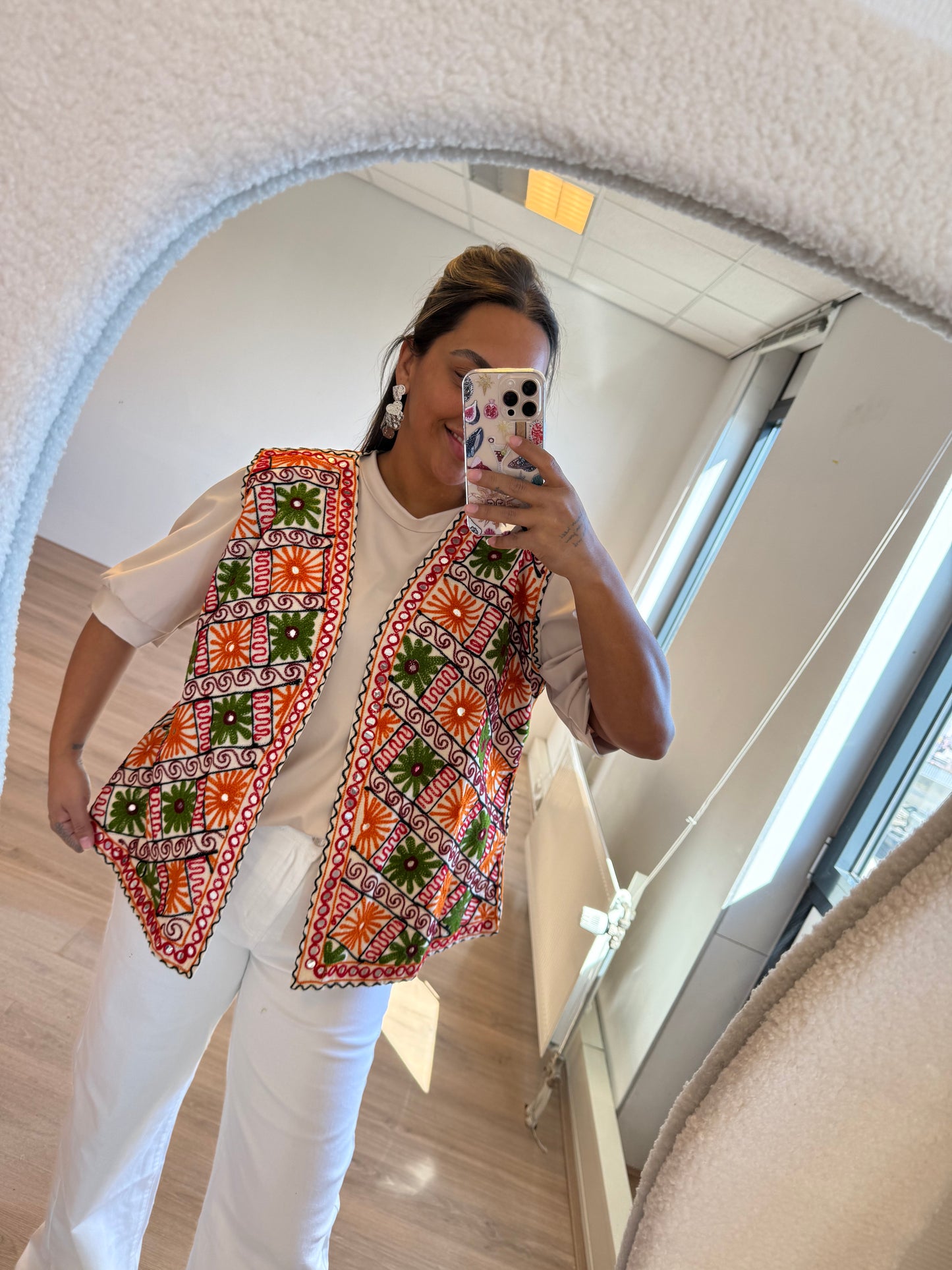 Indira flower gilet