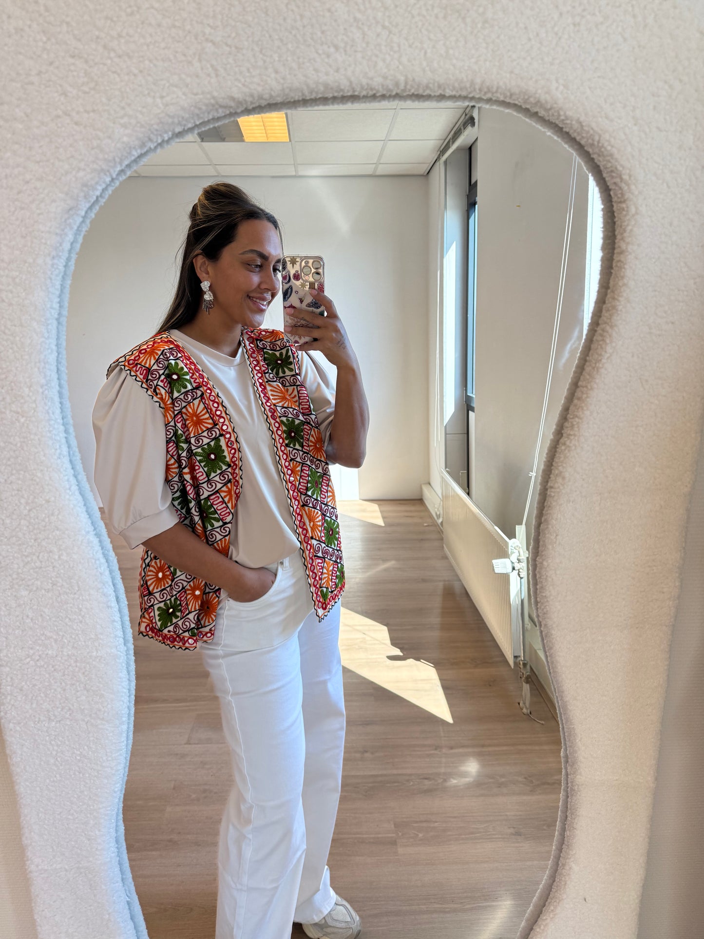Indira flower gilet