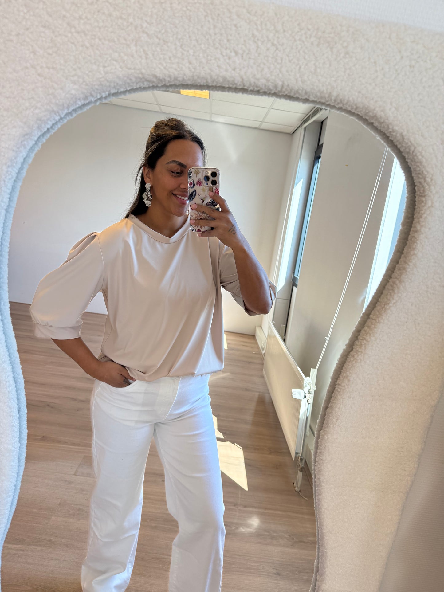 Bella travel top beige