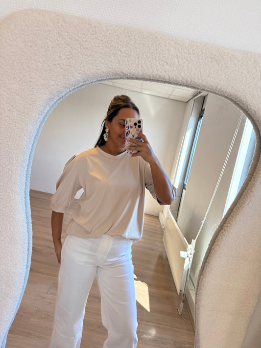 Veerle wide leg jeans white