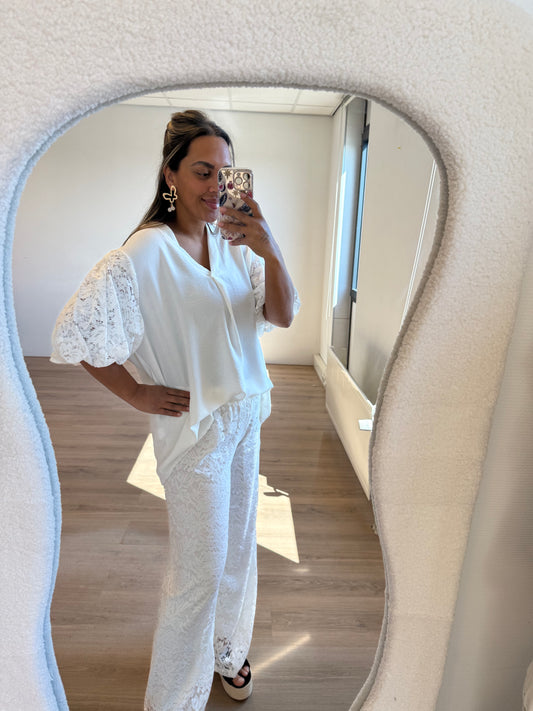 Leah lace top wit