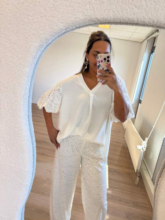 Leah lace top wit