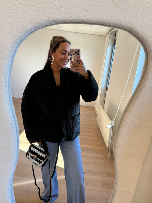 Vera velvet jacket black