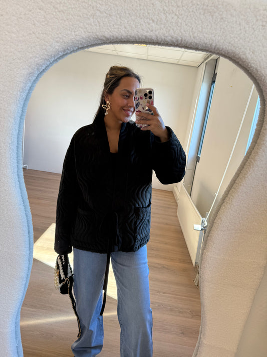 Vera velvet jacket black