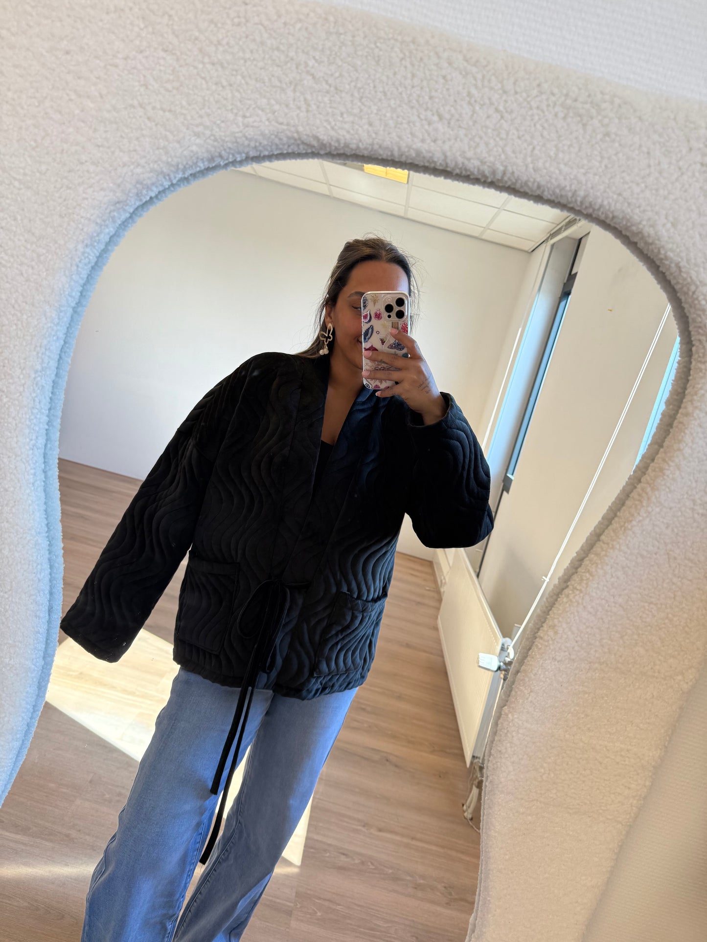 Vera velvet jacket black