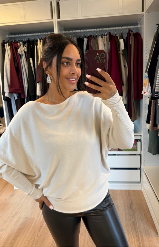 Butterfly musthave top beige