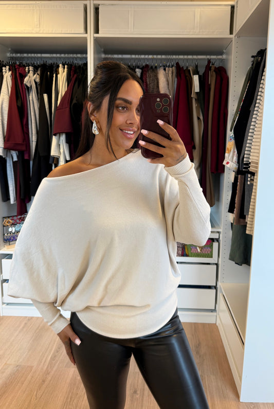 Butterfly musthave top beige