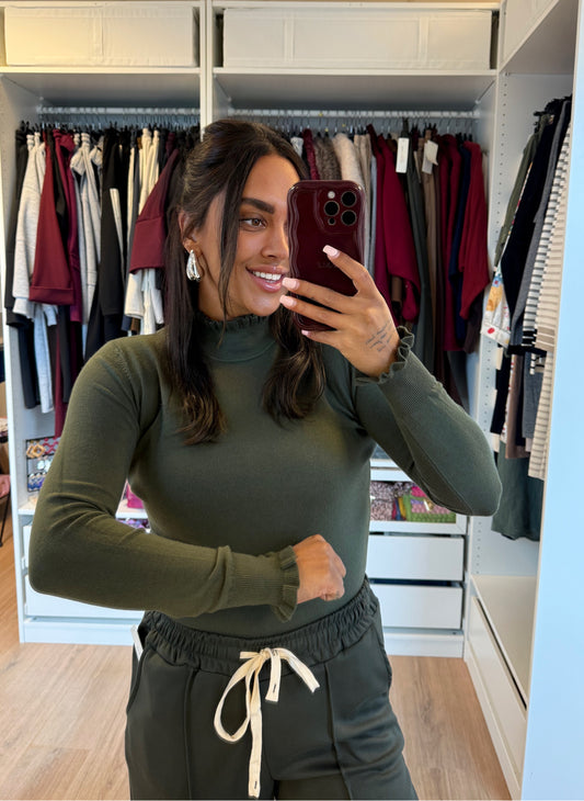 Romy ruffle coltrui army