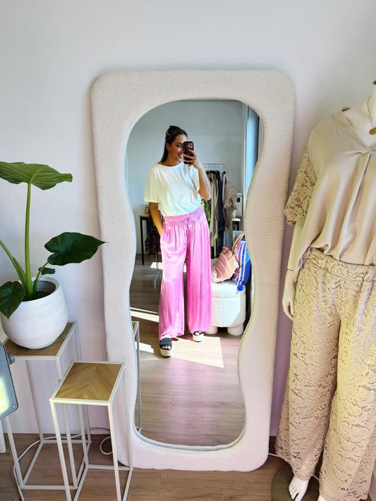 Senna satin pants pink