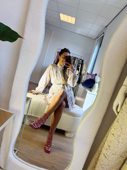 Romee ruffle dress butter yellow