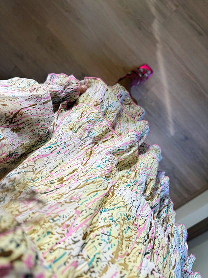Romee ruffle dress butter yellow